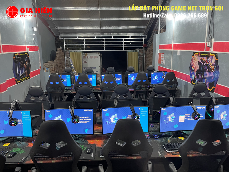 Phòng game được thiết kế theo mô hình Cyber game mini