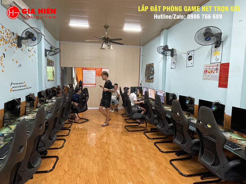 Phòng game được thiết kế theo mô hình Cyber game mini