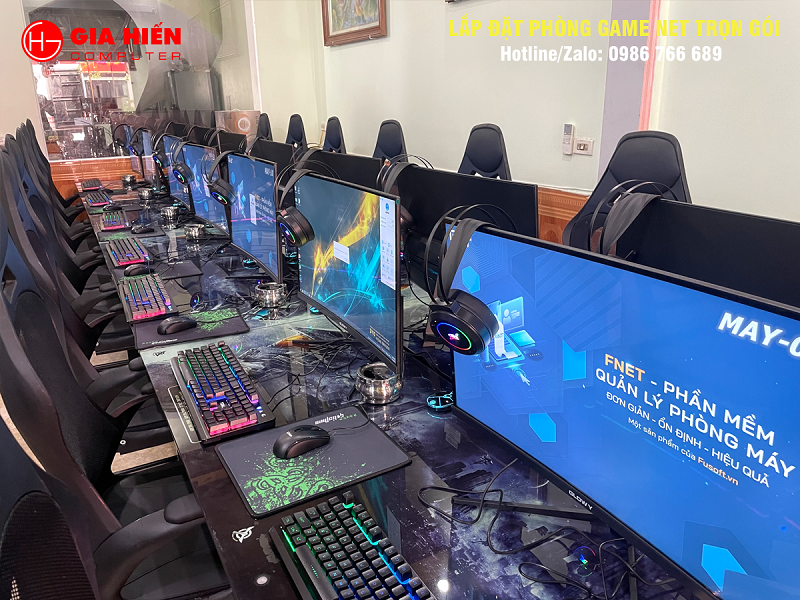Không gian được sơn trang trí hiện đại, chuyên nghiệp.