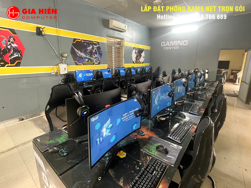 Phòng game được thiết kế theo mô hình Cyber game mini