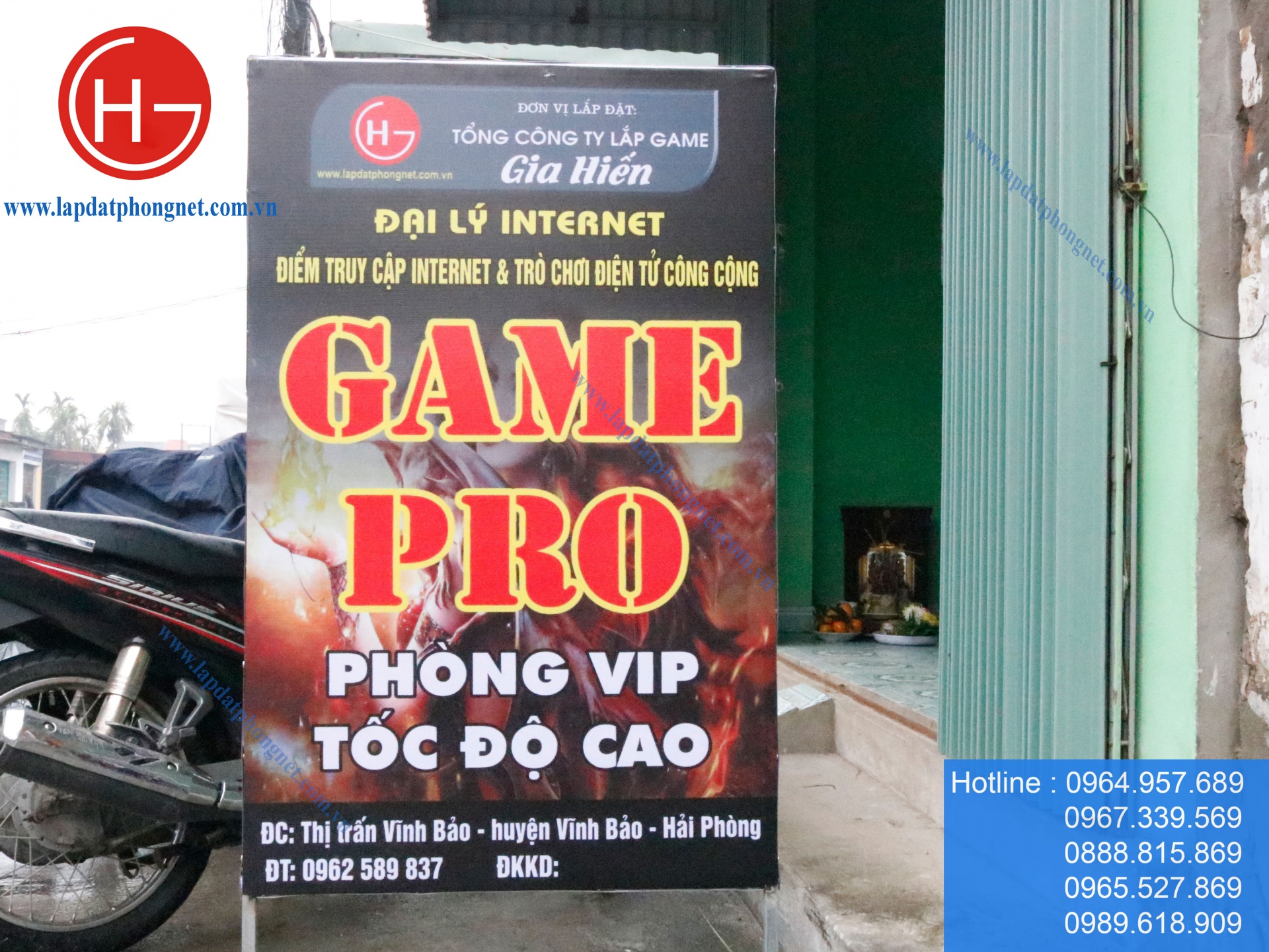 Lắp đặt phòng game cho anh Đoàn tại Vĩnh Bảo