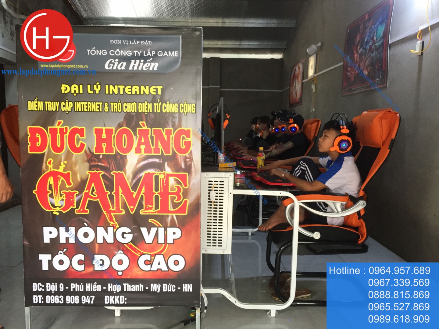 Lắp đặt phòng game cho anh Hoàng tại Mỹ Đức