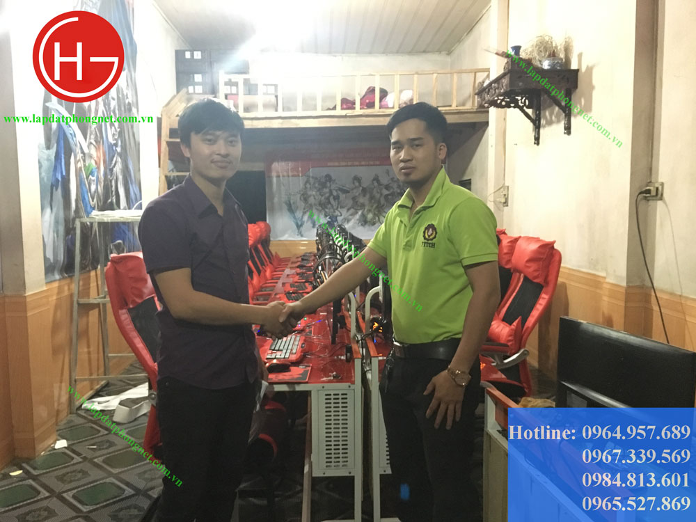 Lắp đặt phòng net tại cao phong hòa bình 05