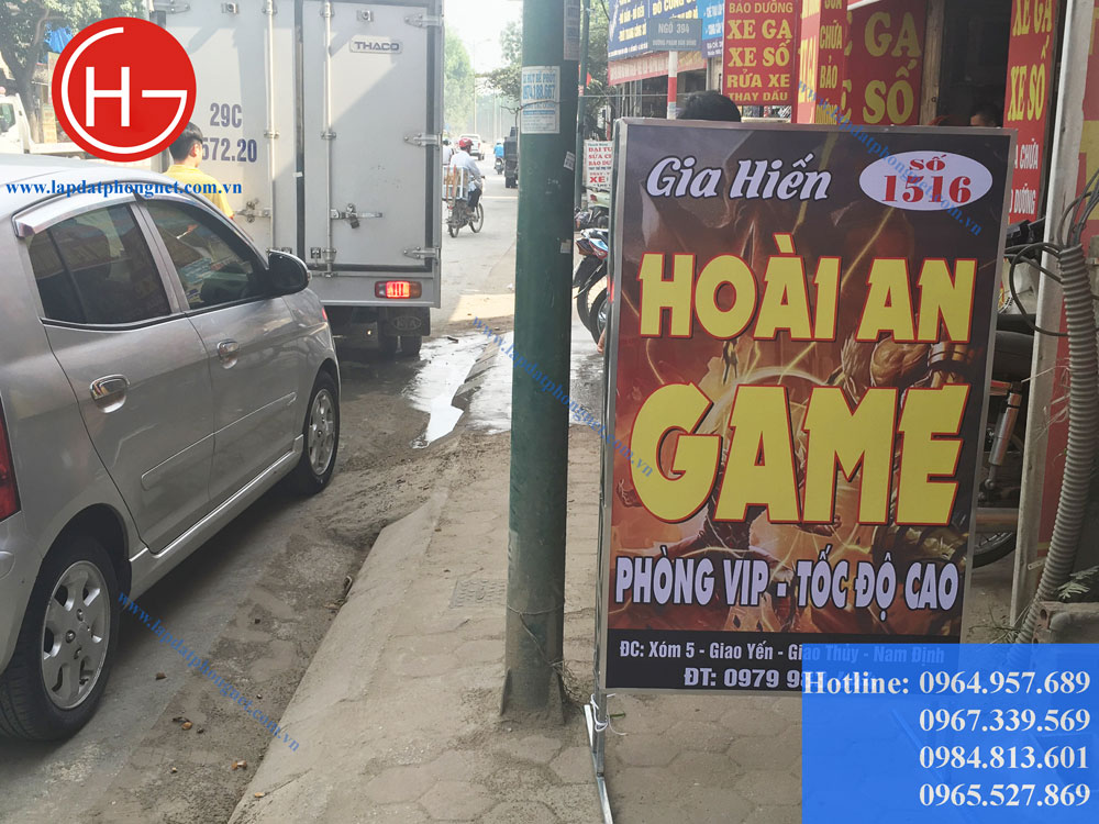 lắp đặt phòng game tại giao yến, nam định 05