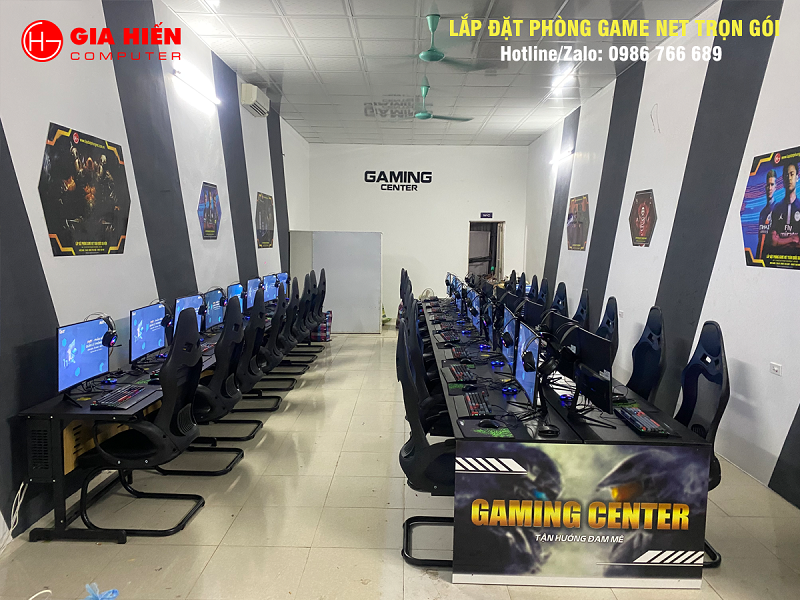 Phòng game được thiết kế theo mô hình Cyber game mini