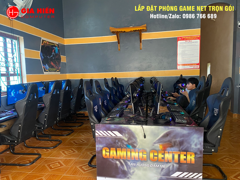 Phòng game được thiết kế theo mô hình Cyber game mini