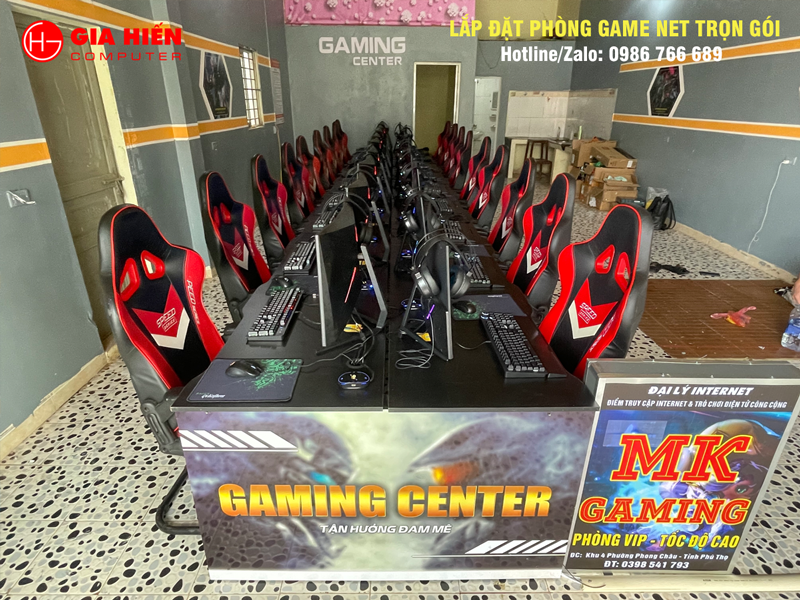 Phòng game được thiết kế theo mô hình Cyber game mini