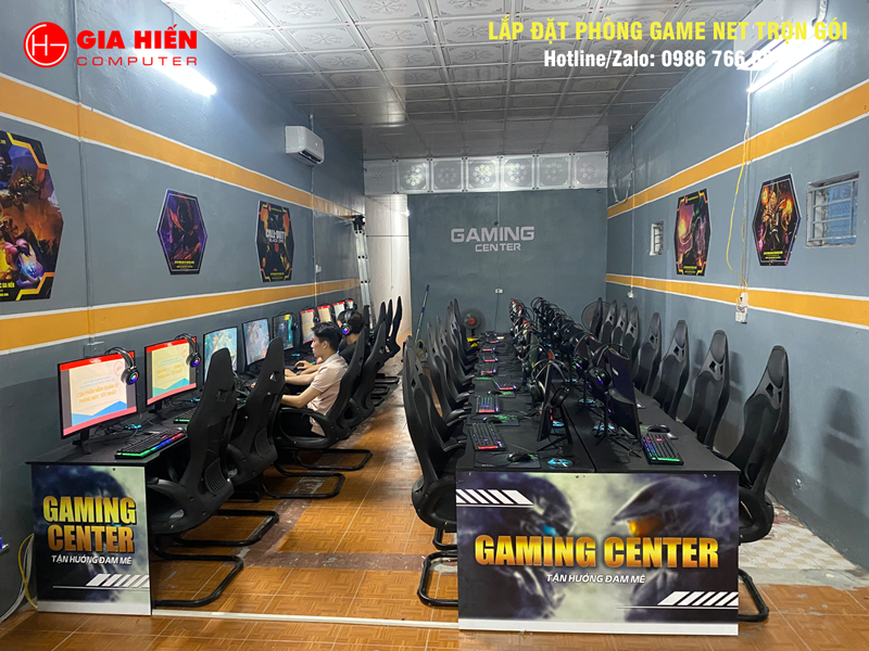 Phòng game được thiết kế theo mô hình Cyber game mini