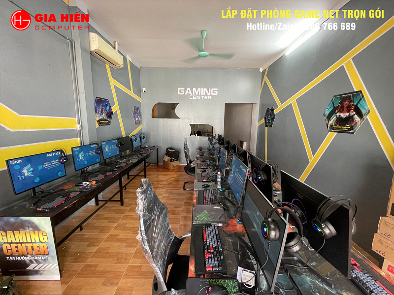 Phòng game được thiết kế theo mô hình Cyber game mini