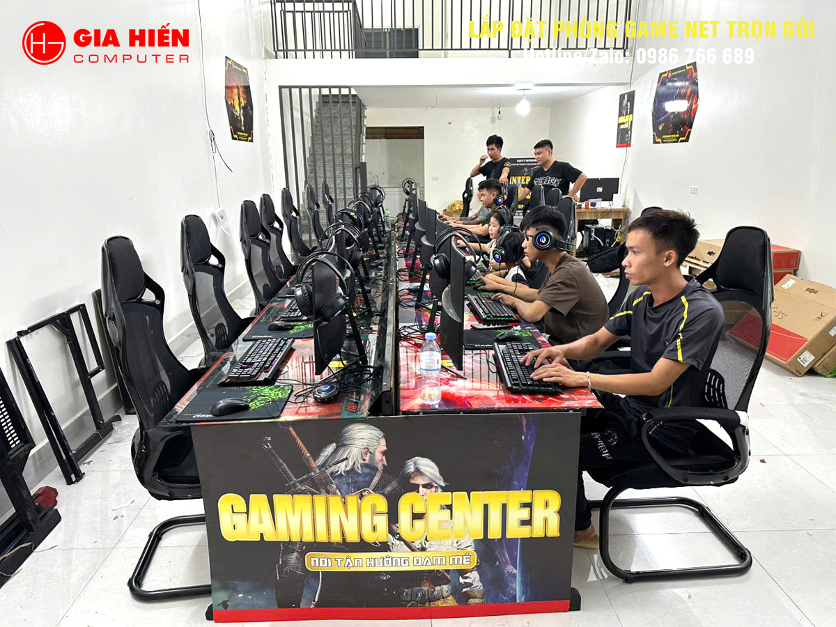 Phòng game được thiết kế theo mô hình Cyber game mini