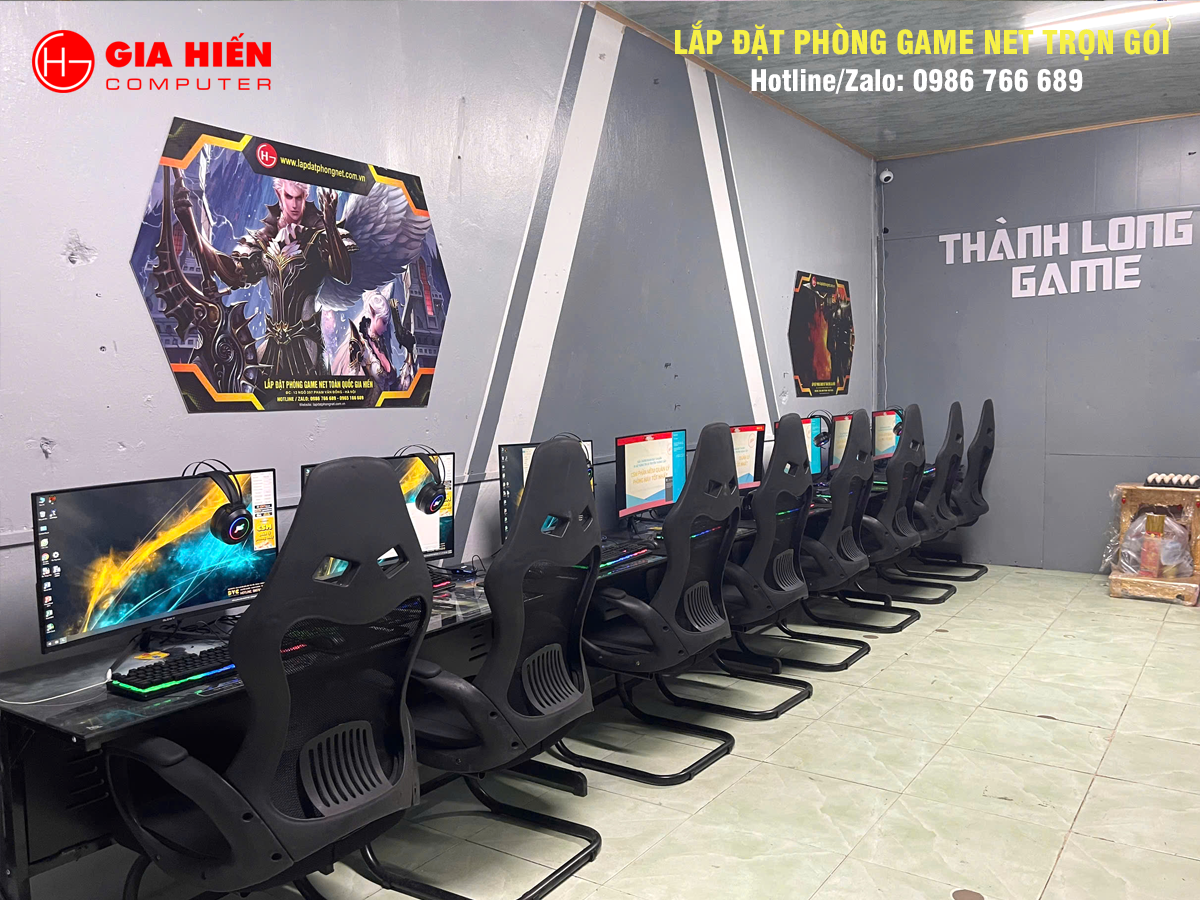 Phòng game được thiết kế theo mô hình Cyber game mini