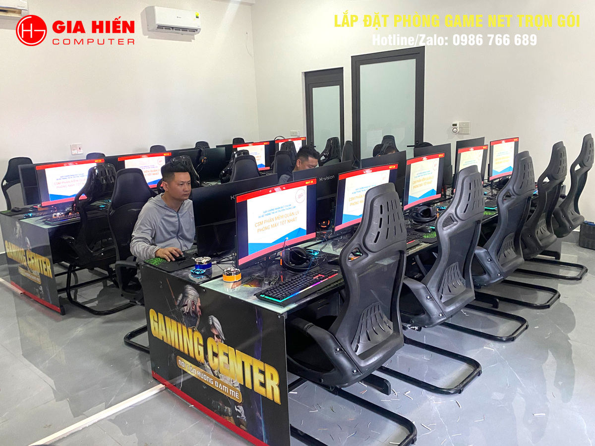 Phòng game được thiết kế theo mô hình Cyber game mini