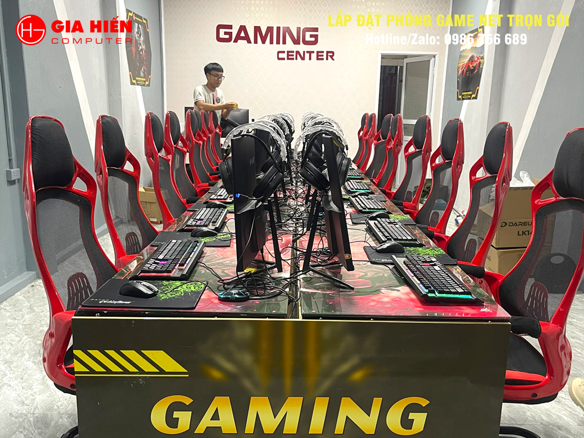 Phòng game được thiết kế theo mô hình Cyber game mini