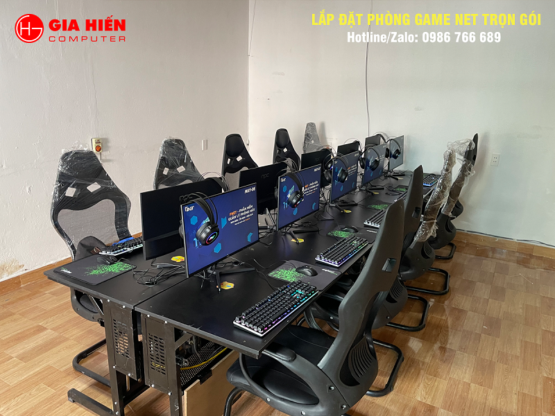 Không gian được sơn trang trí hiện đại, chuyên nghiệp.