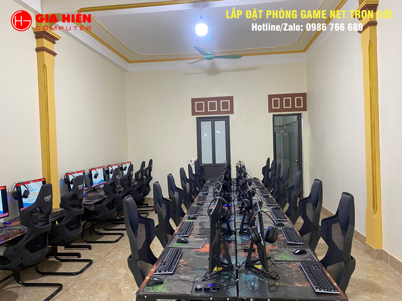 Phòng game được thiết kế theo mô hình Cyber game mini
