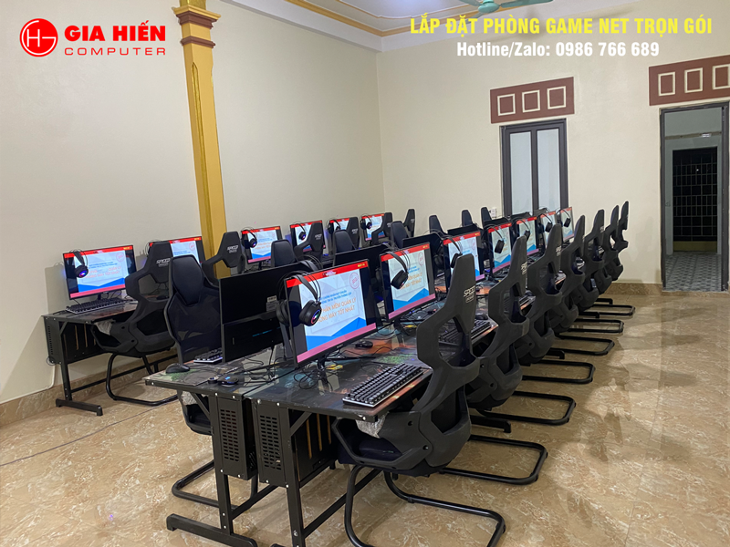 Không gian được sơn trang trí hiện đại, chuyên nghiệp.