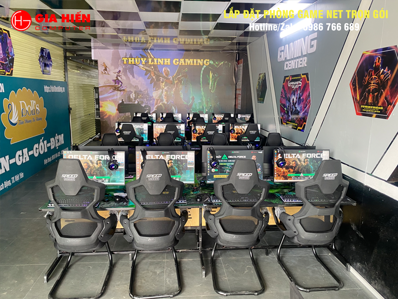 Phòng game được thiết kế theo mô hình Cyber game mini