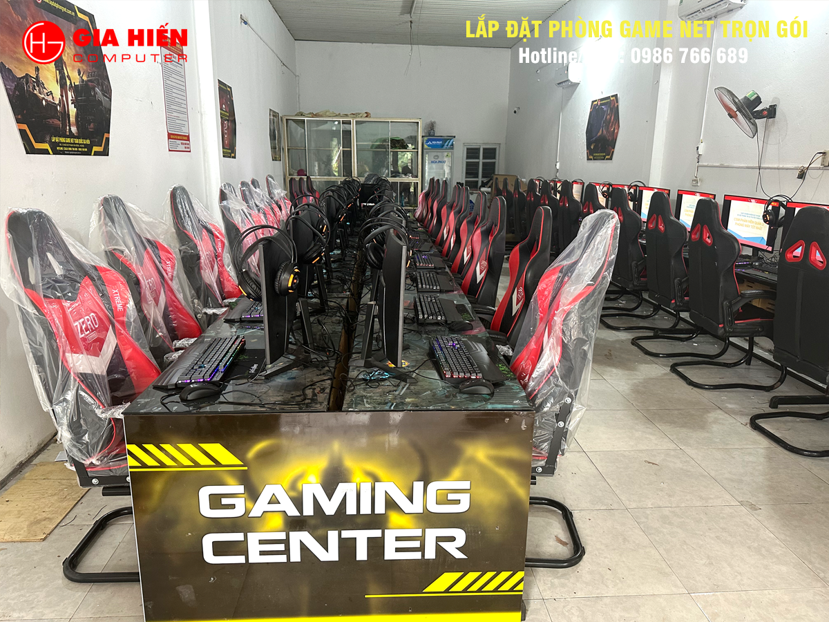 Phòng game được thiết kế theo mô hình Cyber game mini