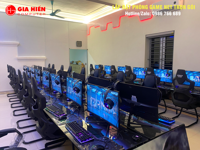 Phòng game được thiết kế theo mô hình Cyber game mini