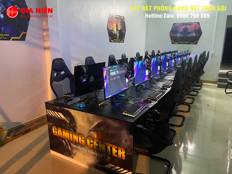 Phòng game được thiết kế theo mô hình Cyber game mini