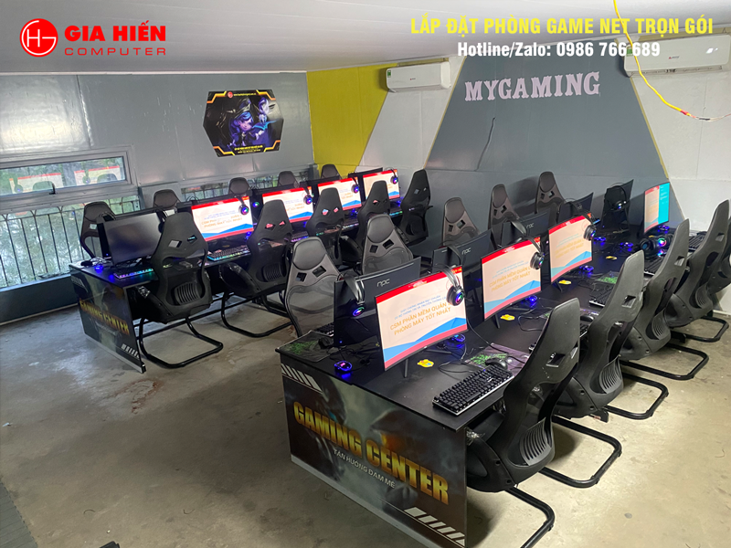 Phòng game được thiết kế theo mô hình Cyber game mini