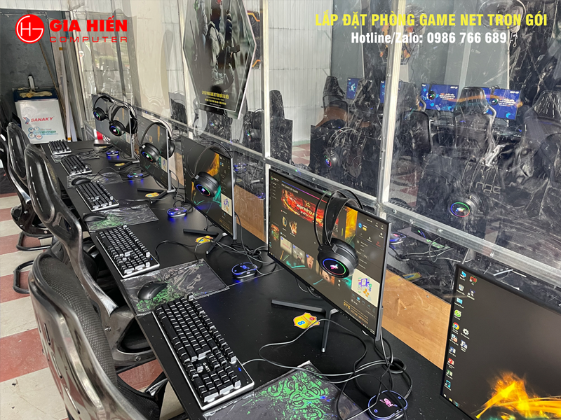 Không gian được sơn trang trí hiện đại, chuyên nghiệp.