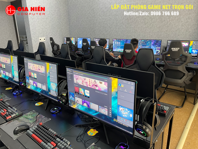 Không gian được sơn trang trí hiện đại, chuyên nghiệp.