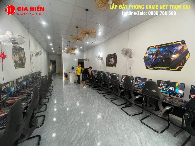 Phòng game được thiết kế theo mô hình Cyber game mini