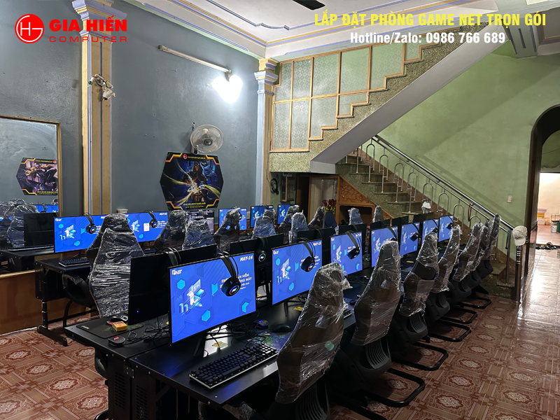 Phòng game được thiết kế theo mô hình Cyber game mini