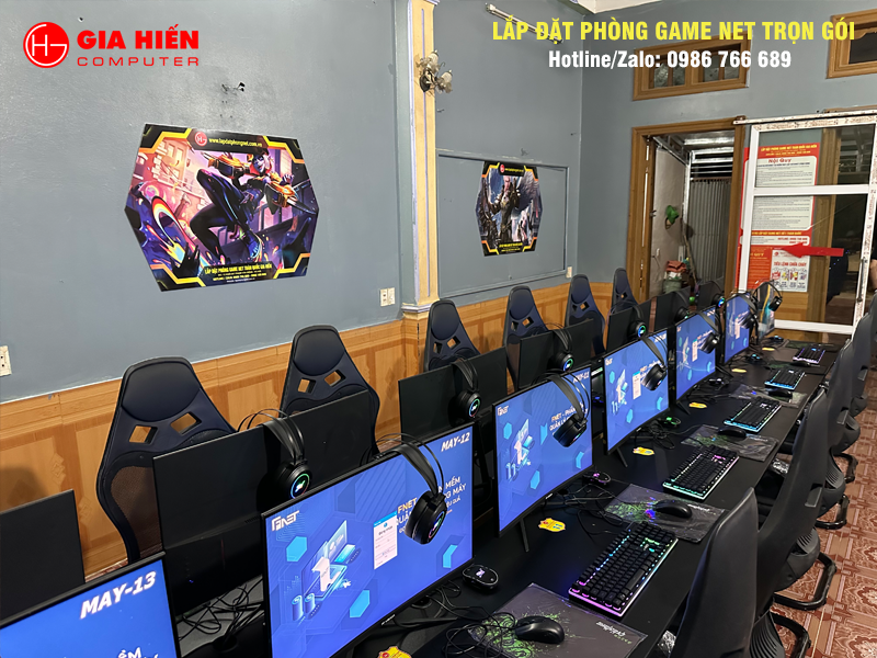Không gian được sơn trang trí hiện đại, chuyên nghiệp.