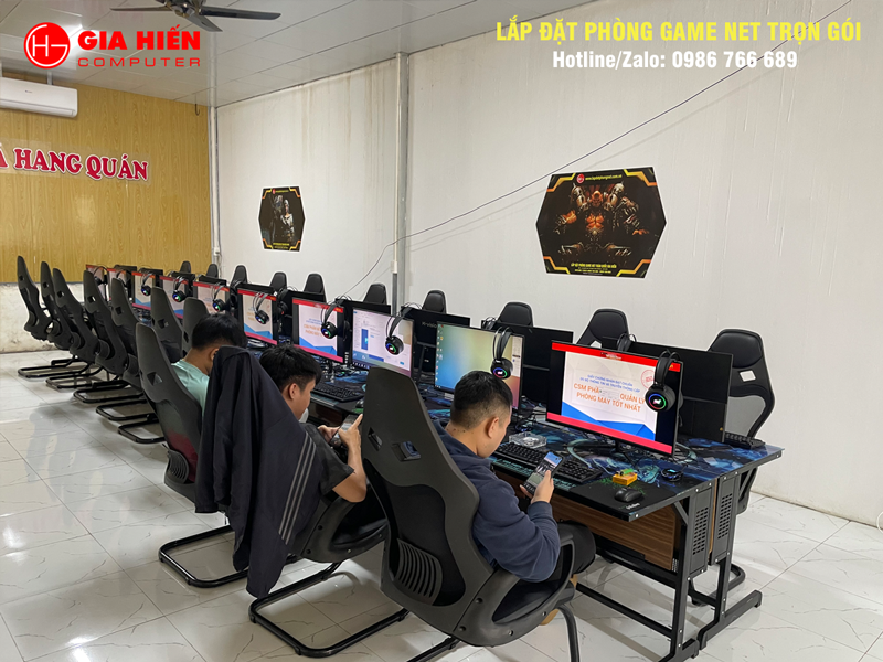 Phòng game được thiết kế theo mô hình Cyber game mini