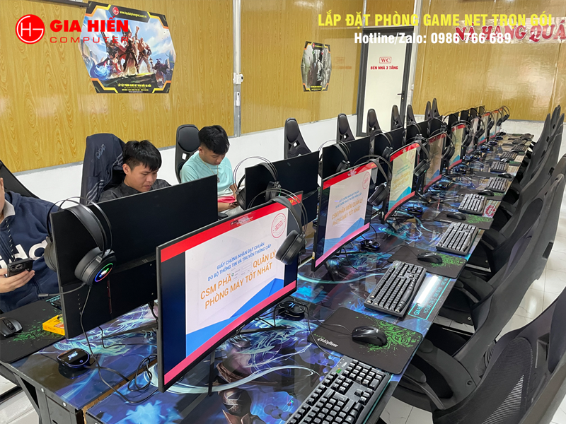 Không gian được sơn trang trí hiện đại, chuyên nghiệp.