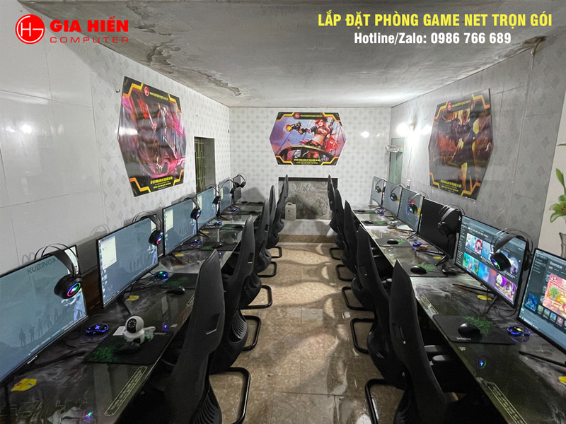 Phòng game được thiết kế theo mô hình Cyber game mini