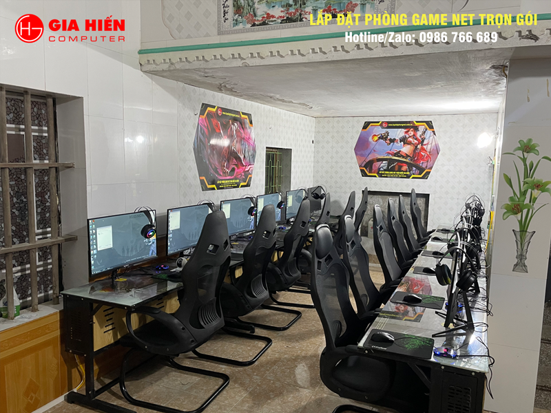 Không gian được sơn trang trí hiện đại, chuyên nghiệp.