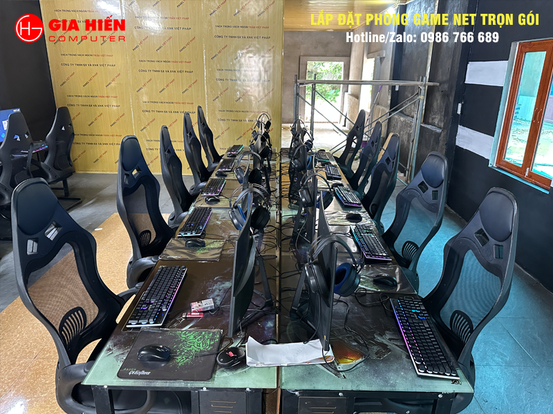 Phòng game được thiết kế theo mô hình Cyber game mini