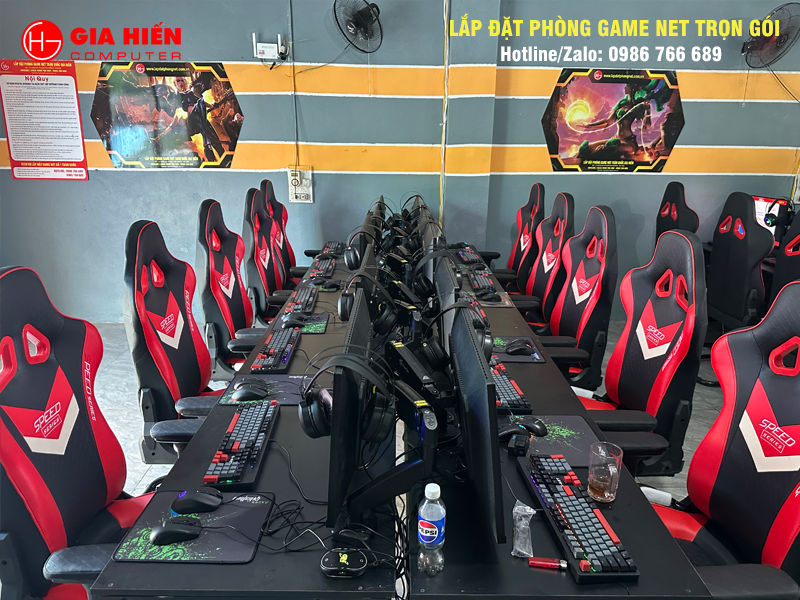 Phòng game được thiết kế theo mô hình Cyber game mini