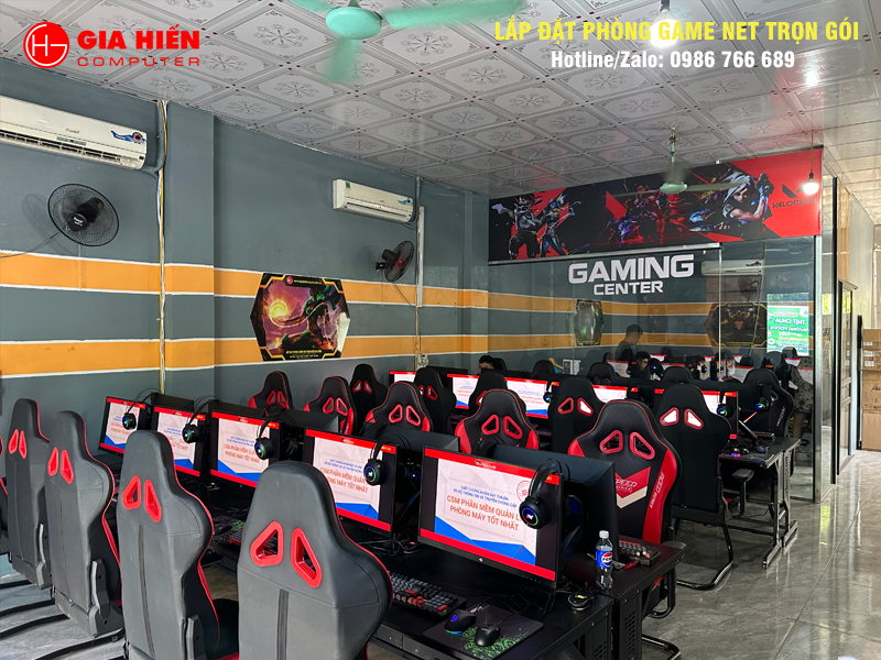 Không gian được sơn trang trí hiện đại, chuyên nghiệp.
