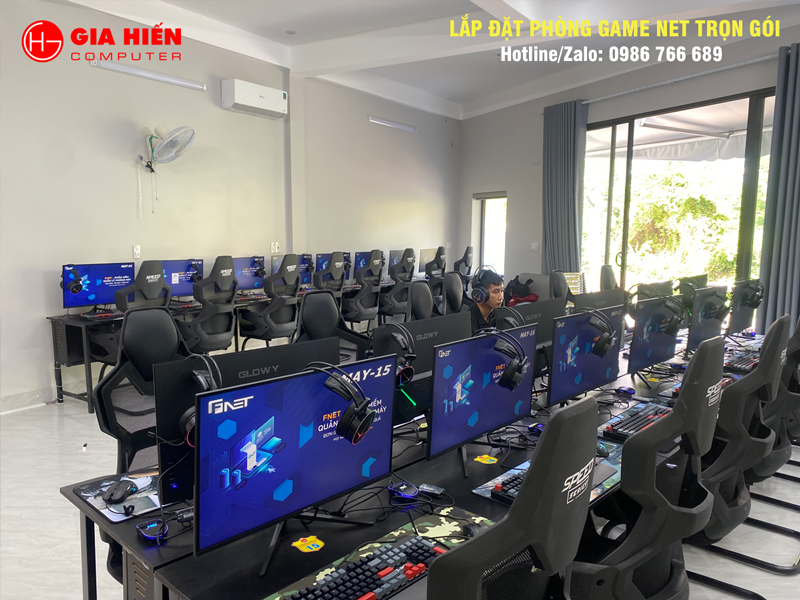 Phòng game được thiết kế theo mô hình Cyber game mini
