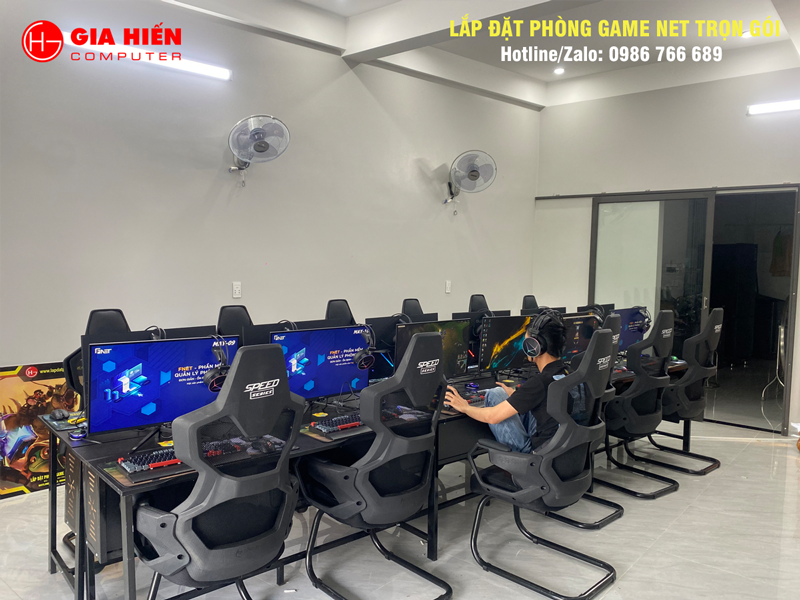 Không gian được sơn trang trí hiện đại, chuyên nghiệp.