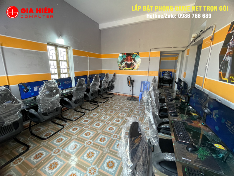 Phòng game được thiết kế theo mô hình Cyber game mini