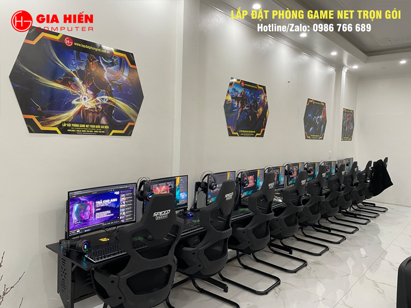 Không gian được sơn trang trí hiện đại, chuyên nghiệp.