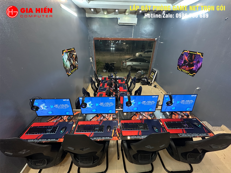 Phòng game được thiết kế theo mô hình Cyber game mini