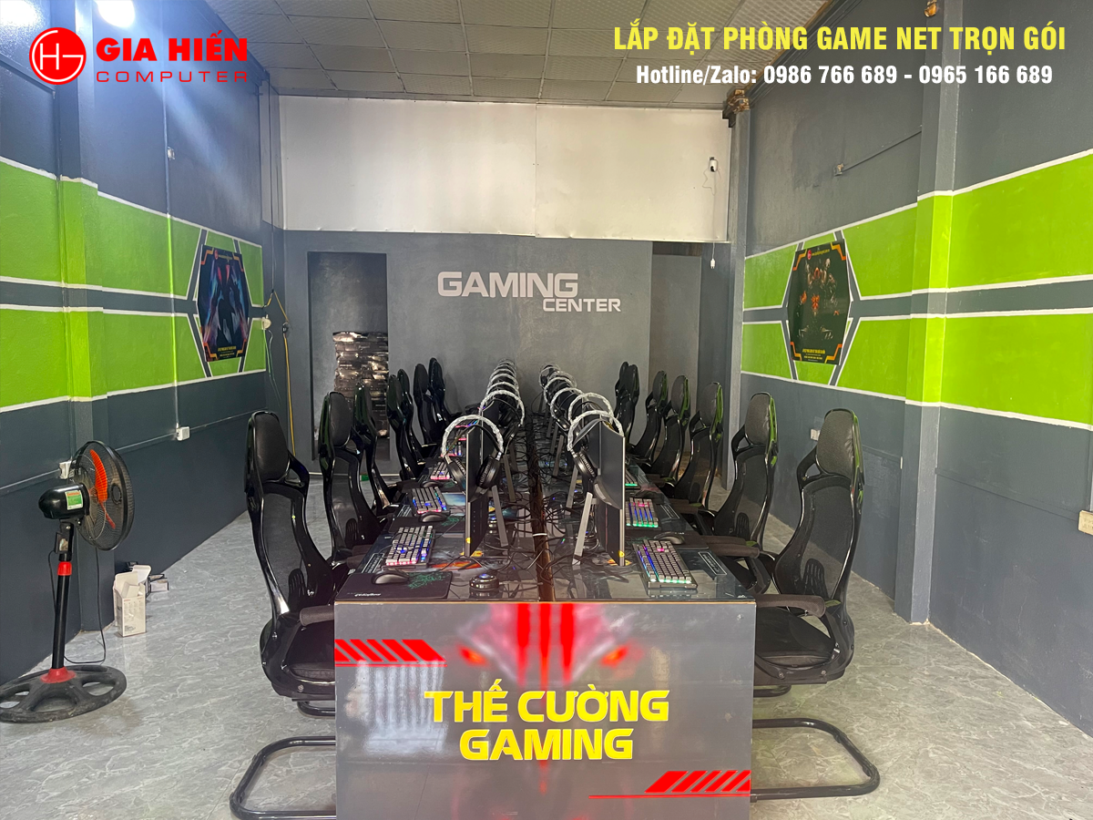 Phòng game được thiết kế theo mô hình Cyber game mini