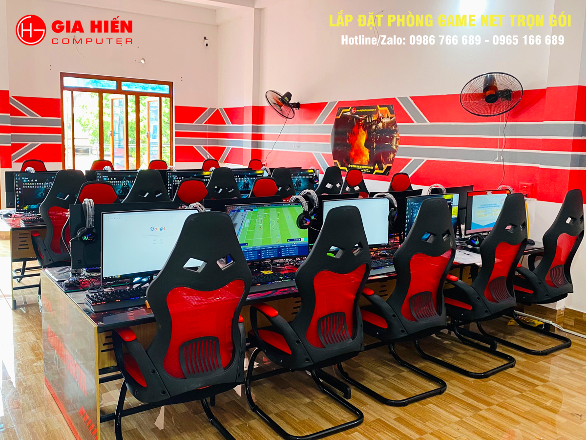 Không gian được sơn trang trí hiện đại, chuyên nghiệp.