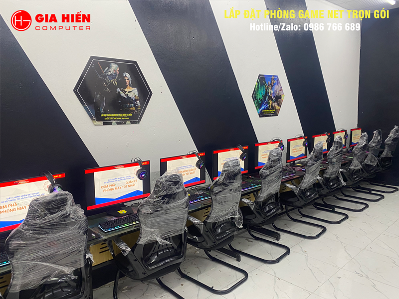 Không gian được sơn trang trí hiện đại, chuyên nghiệp.
